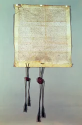 Charter of Franchise of the City of Vaucouleurs, granted by Gauthier de Joinville, confirmed by his uncle, Jean de Joinville, September 1298